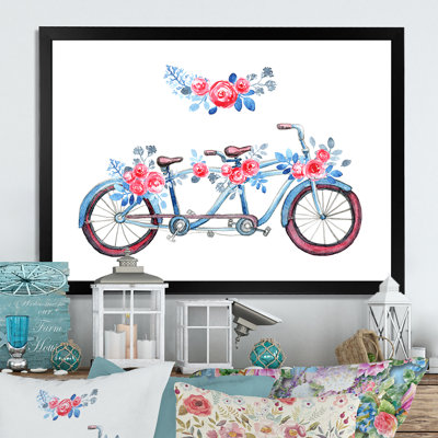 Tandem Bicycle - Painting on Canvas
