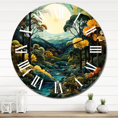 Horloge murale en métal Beena