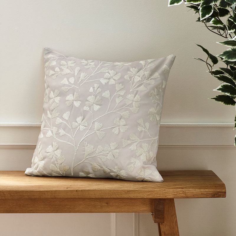 Brooke Floral Cushion, Beige