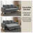 Reversible Sleeper Sectional with Storage Chaise, USB Ports & Cup Holders, Modern Corduroy L-Shaped Sofa Bed for Living Room & Apartment-391704878