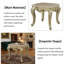 Table d'appoint ornée d'un plateau en marbre sculpté et de pieds de style Queen Anne