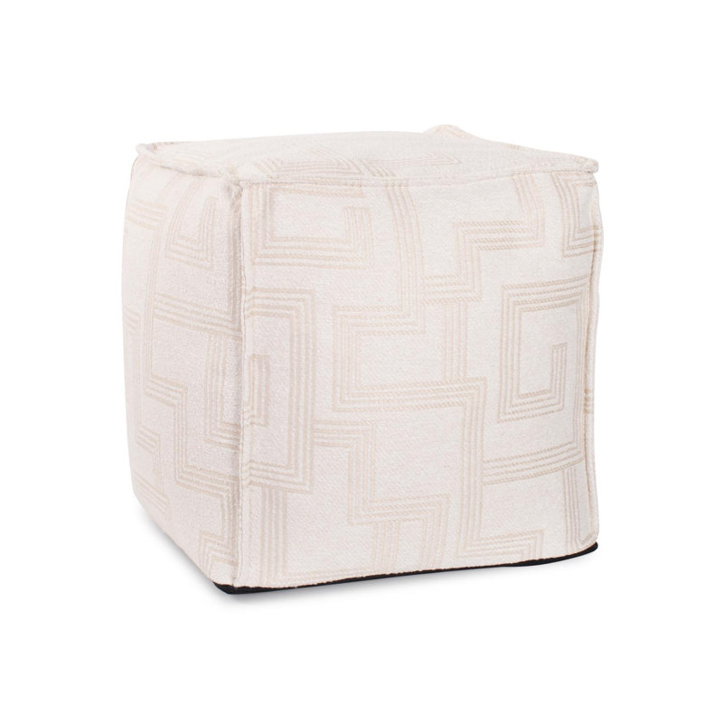 Pouf carré / extérieur Benny Syros Fog, Brun