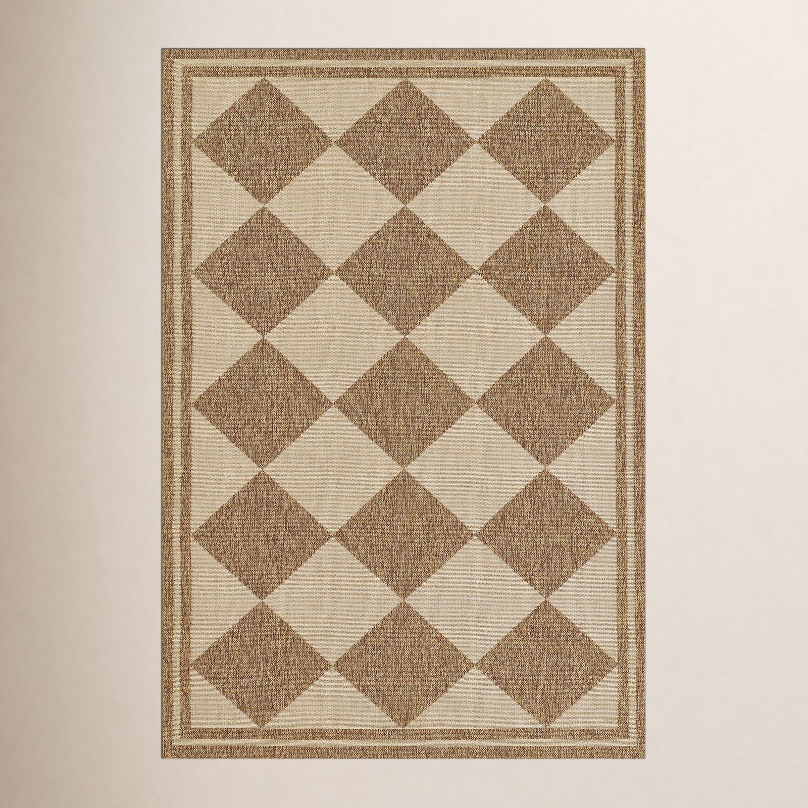 Saybrook Diamond Geometric Indoor Outdoor Rug, Rectangle 9' x 12'