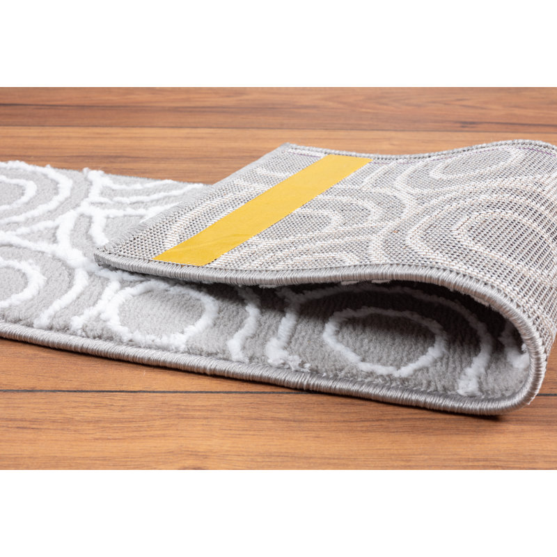 Tapis d'escalier Camiron, Gris/Ivoire