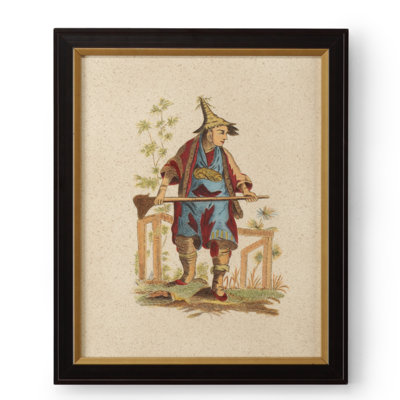 Pillement Painting V - Picture Frame Watercolor Painting