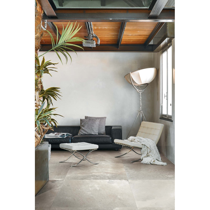 Rock Crystal 32" x 32" Porcelain Stone Look Floor Use Tile, Trango Towers