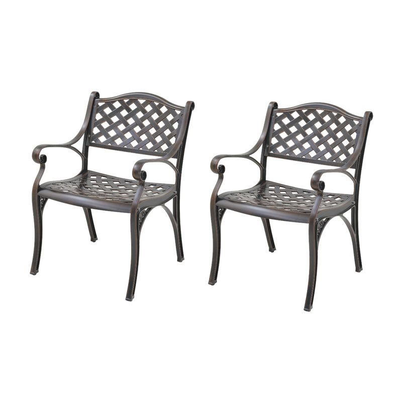 Chaise de salle à manger empilable Abisaid, Noir