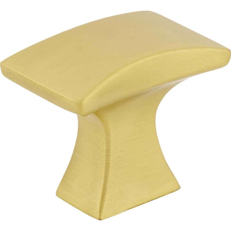 Philip Rectangular Knob, Brushed Gold