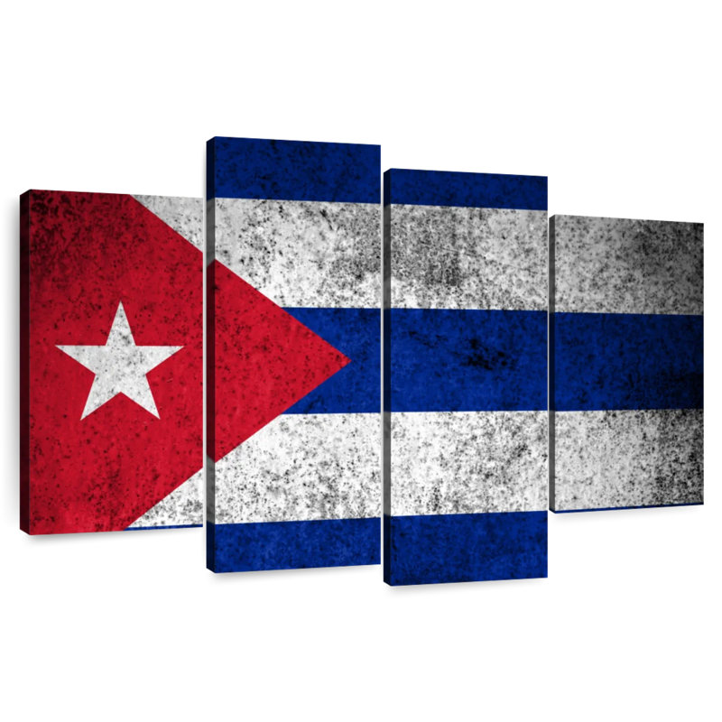 Drapeau cubain Borges, H 27 po x l 43 po