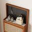 Armoire à chaussures en rotin