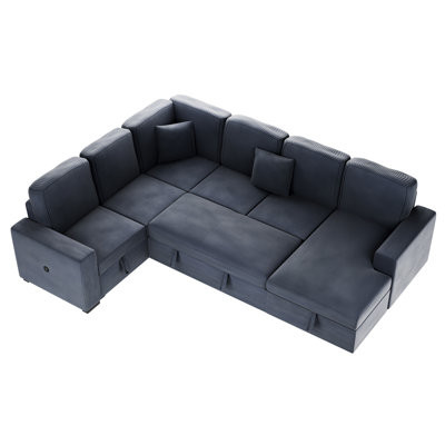 4-Piece Convertible Sectional