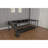 Corner Bed Frame Full Size with Bookcase and 2 Underbed Storage Drawers, Modern Bed with LED Light and Charging Station, Left and right interchangeable-1335259875-1335259885