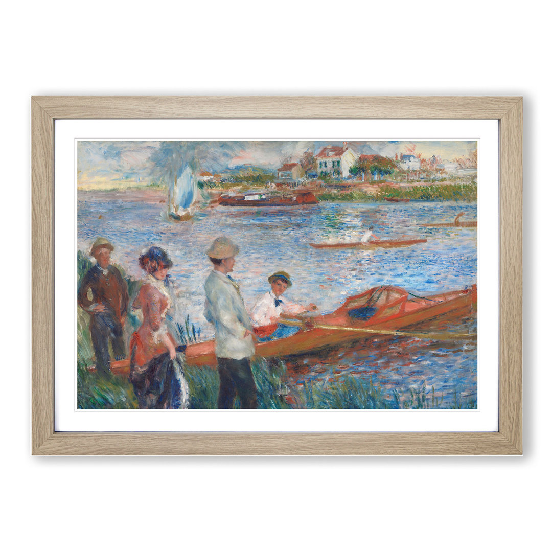Oarsmen at Chatou by Pierre-Auguste Renoir - Framed Print