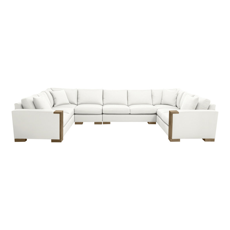 Abingdon By Michael Weiss Upholstered Sectional Symmetrical, Kempsey Sheepskin, Hampton