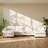 Eucalyptus 157.5" W x 57.1" D x 34.2" H Chenille Four Seater Sectional Sofa with Two Ottomans-129000446