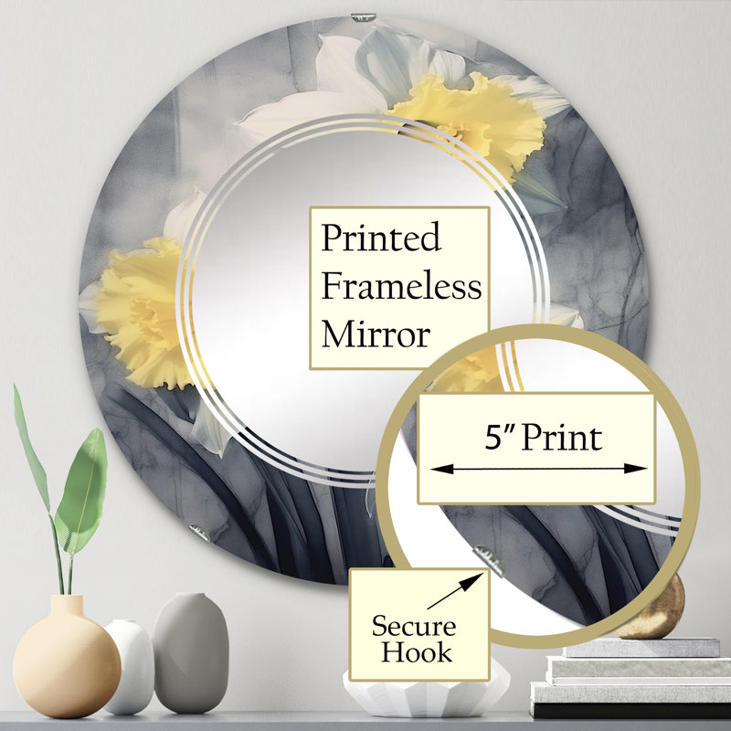 Miroir mural Wieghart, 24 po x 24 po