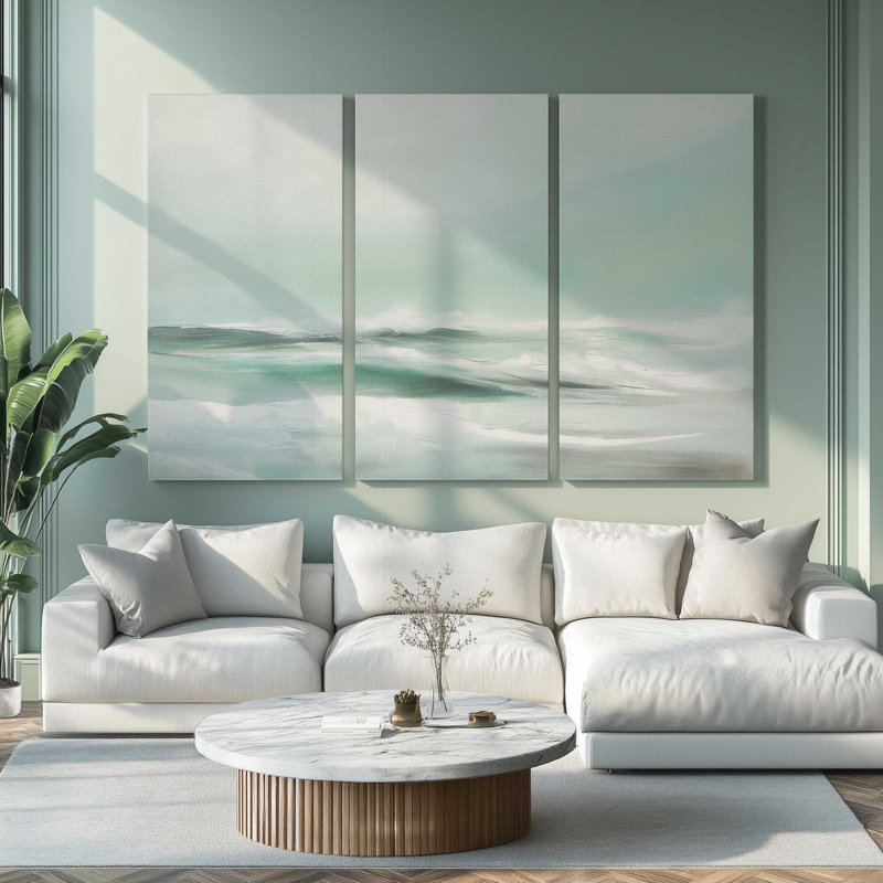 Impression sur toile Serene Swells II, H 36 po x l 54 po x P 1,25 po, Toile tendue, 3