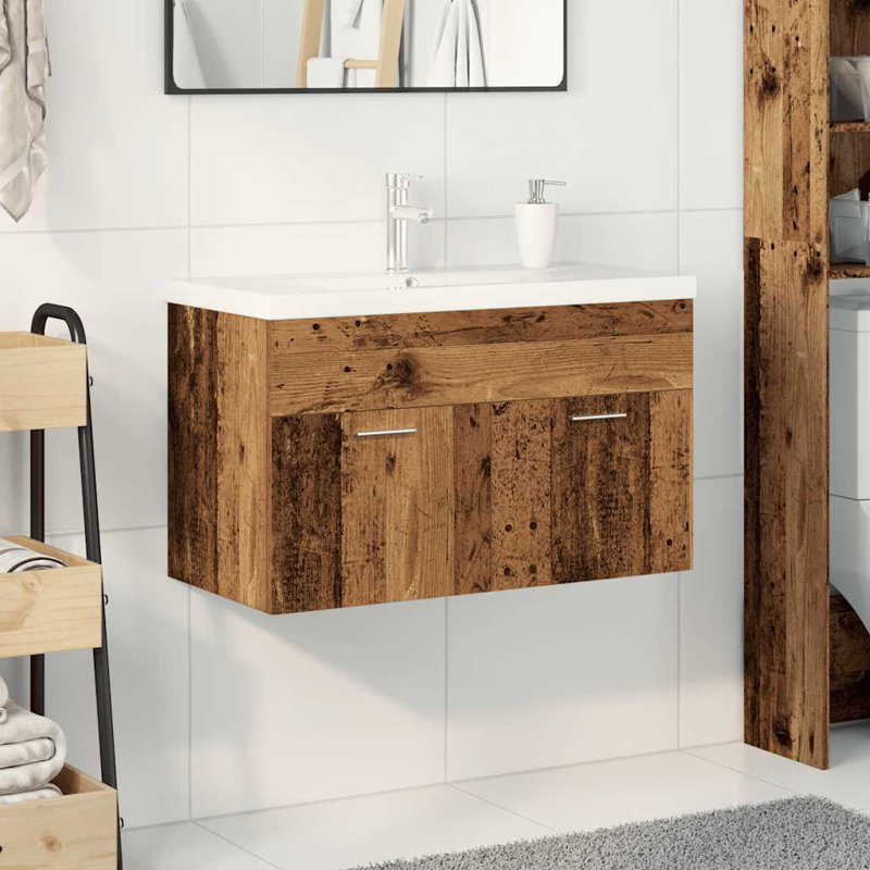 Bascomb Wall Under Sink Cabinet, Old Wood