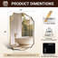 Miroir de salle de bain Anayalee Cadre en acier inoxydable-1600582683-1600582680