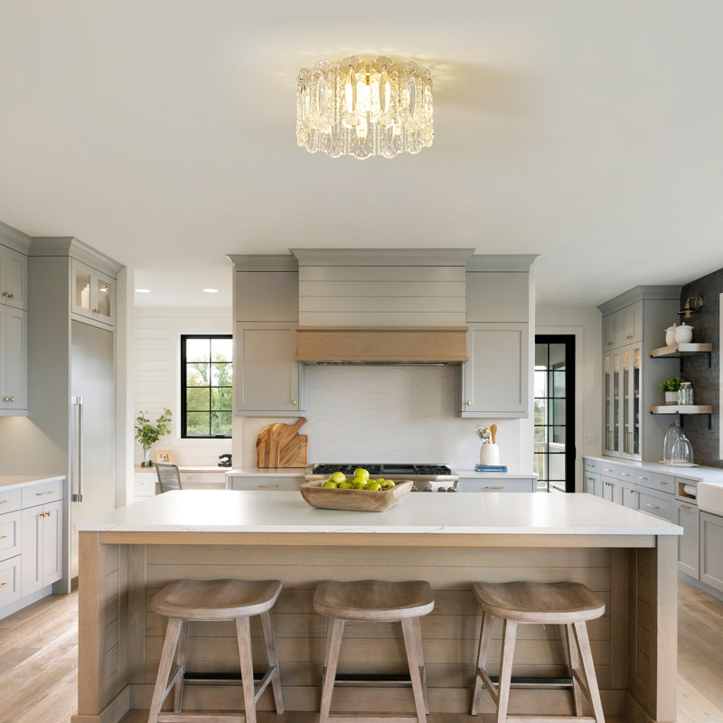 30cm LED Crystal Flush Mount