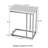 Table d'appoint 2 pièces Alhamdi - Tables de bout modernes en forme de C - Plateaux pour ordinateur portable ou tables de chevet compactes - Mobilier peu encombrant
