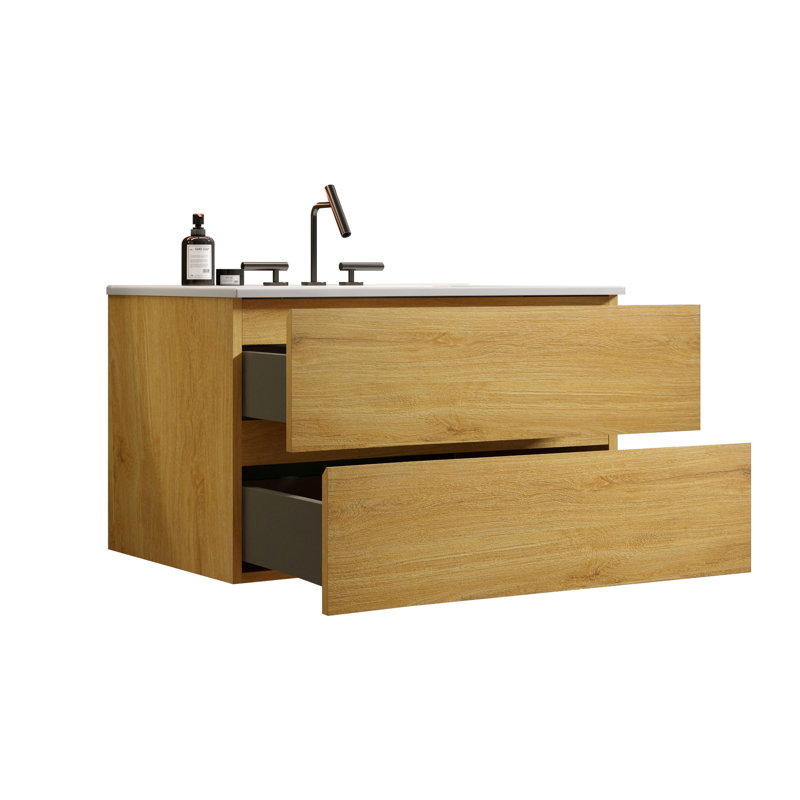 Meuble-lavabo en chêne naturel Modern