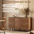 Sideboard Buffet Cabinet with Push-to-Open Doors & Drawers - Modern Dining Room Storage, Eco-Friendly Solid Wood Legs, Easy Assembly | Entryway Console