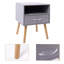 Cascade 106.68cm W Manufactured Wood Bedside Table-2136631182
