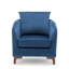 Upholstered Barrel Chair With Footstool-621097158
