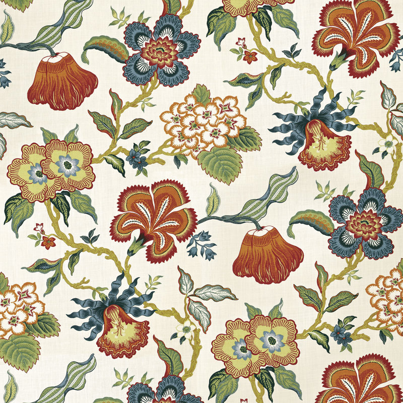 Schumacher x Celerie Kemble Hothouse Flowers Fabric, Spark