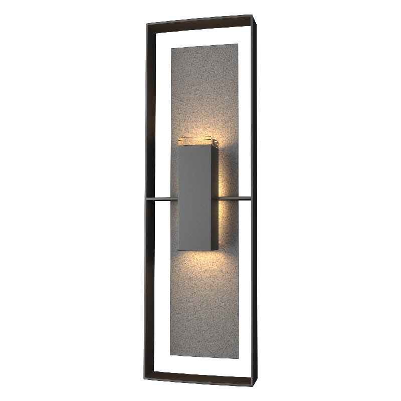 Shadow Box Flush Mount Outdoor Wall Sconce, Coastal Oil Rubbed Bronze, Coastal White, No