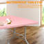 Table de camping pliante d'extérieur rose de 6 pi - Structure portative, solide, imperméable et stable pour les fêtes