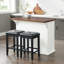 Jorianna Solid Wood Top Kitchen Island