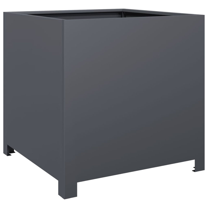 Ashvini Planter Box, Anthracite , 19.69" H x 19.69" W x 19.69" D