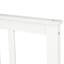 Lit double en bois blanc avec tête de lit de 42 po, 26,3, 10 lattes robustes et lit stable, facile à entretenir