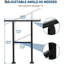 Rails réglables pour l'extérieur pour les marches, ensemble de rampes d'escalier en métal noir à 1 ou 5 marches pour porche et terrasse-121783927