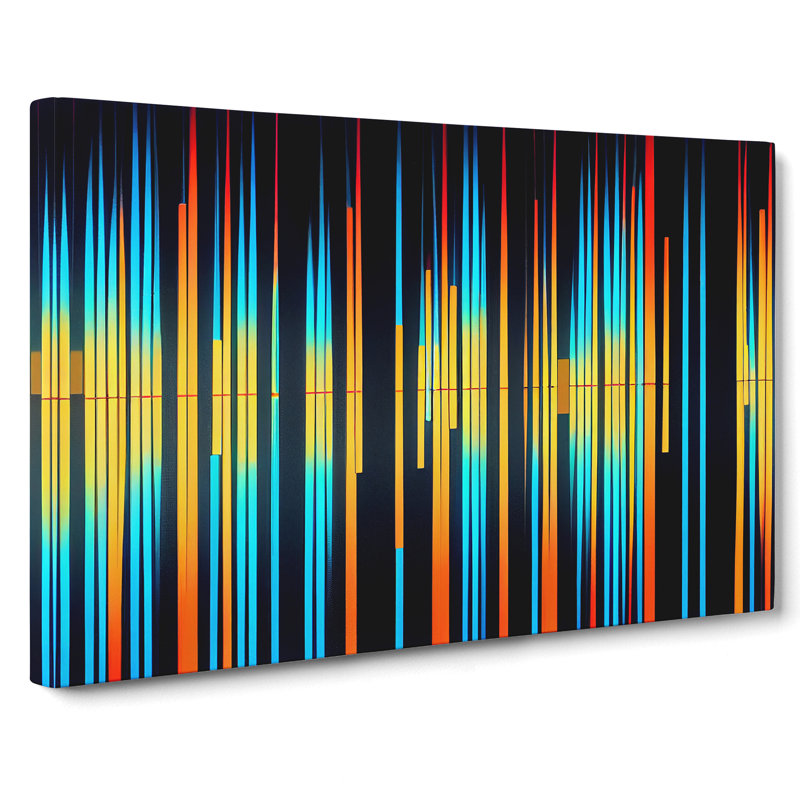 Audio Equalizer Abstract Vol.6 - Wrapped Canvas, 35cm H x 50cm W x 3cm D