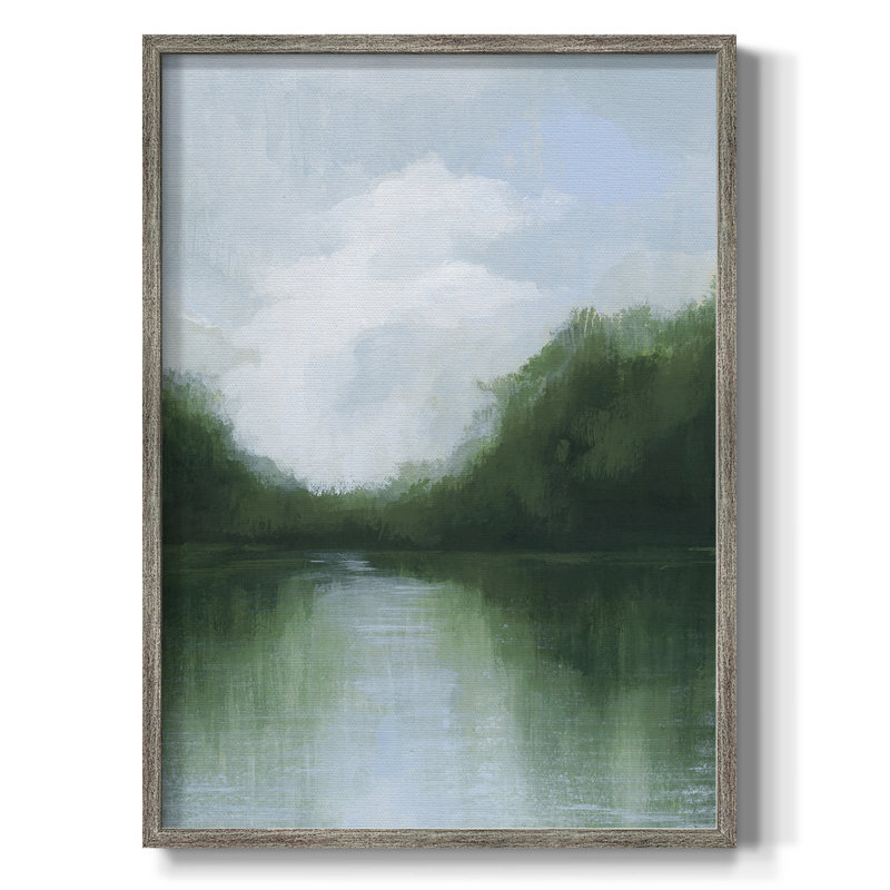 «Mossy Reflections II», reproduction encadrée - bois massif, H 15 po x l 12 po