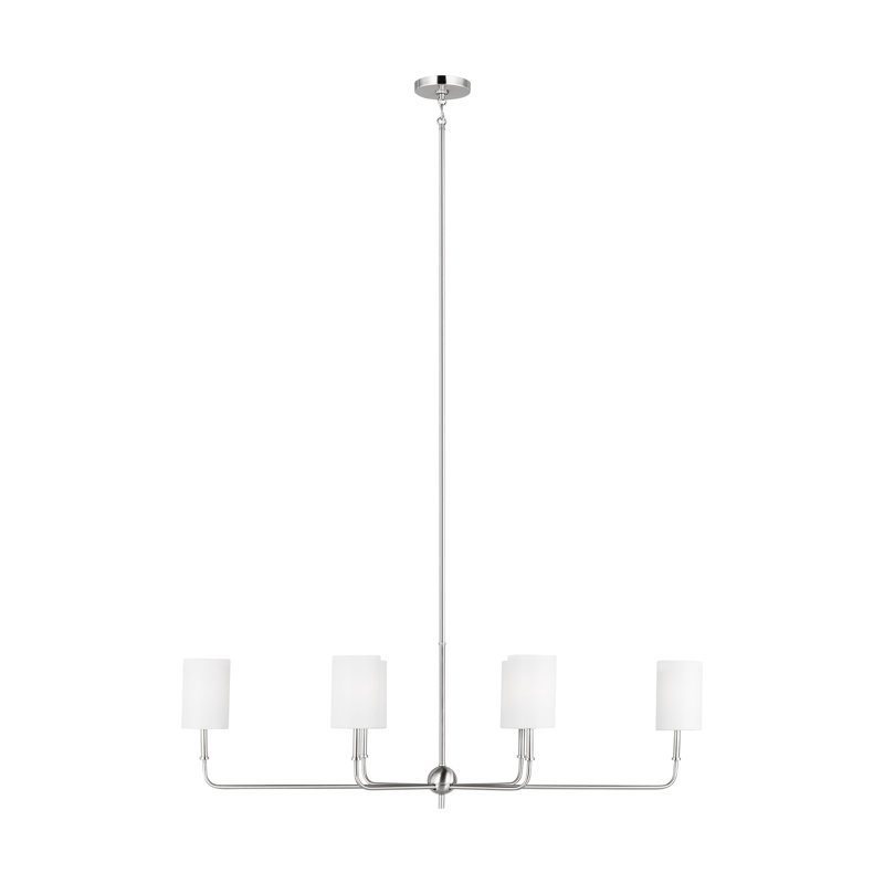 Rowley 6 - Light Dimmable Classic / Traditional Chandelier, Brushed Nickel