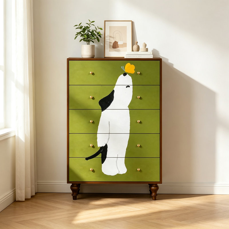 Armoire de rangement française en bois massif, Noyer