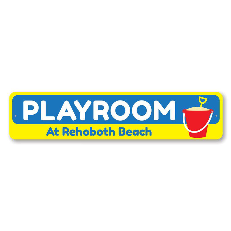 Plaque de plage en aluminium, H 6 po x l 24 po x P 0,063 po