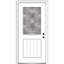 Porte d'entrée pré-montée en panneau de fibre de verre 1/2 panneau Grace Grace-2017282265-2017282263-2017282267