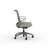 HON Cliq Task Office Chair, Weight-Activated Control, Fixed Arms, Titanium Frame, Frost-128542251-126382858