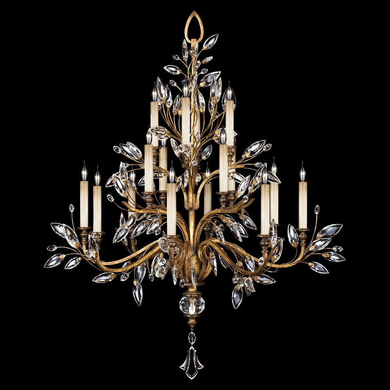 Crystal Laurel 16 - Light Chandelier