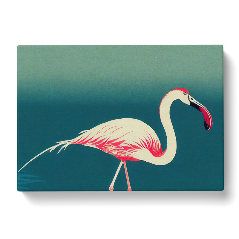 Gorgeous Flamingo - Wrapped Canvas, 35cm H x 50cm W x 3cm D