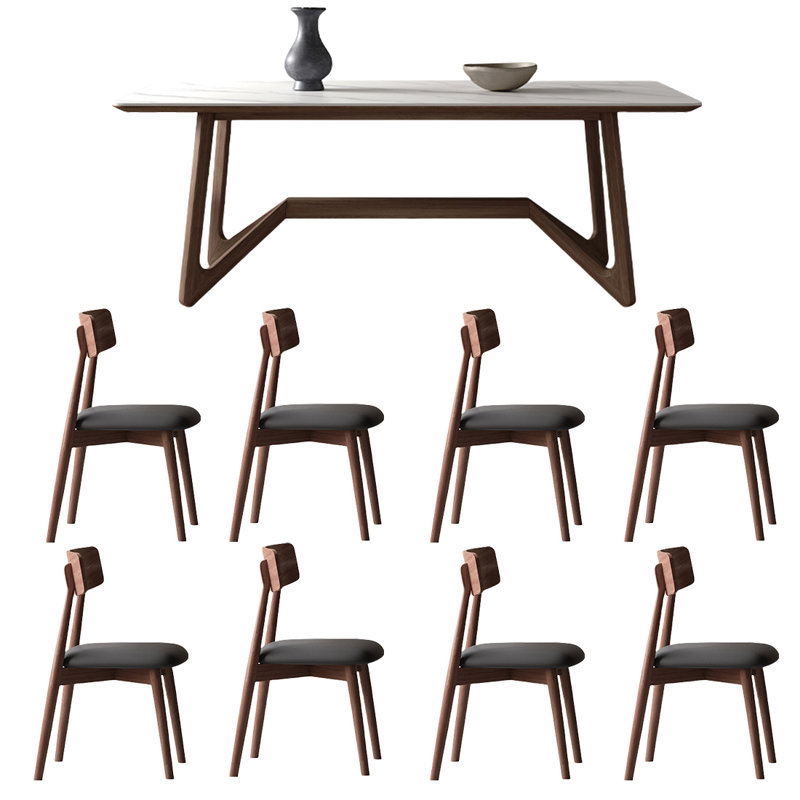 Ensemble de table et chaises de salle à manger de luxe moderne et simple