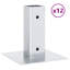 VidaXL Silver Hot-Dip Galvanised Steel Mounting Hardware