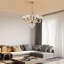 Luminaire suspendu élégant en cristal 6 lumières