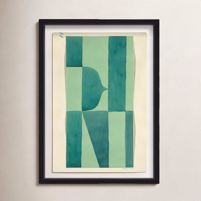 Erickson "Green Abstract" Print by Oliver Gal