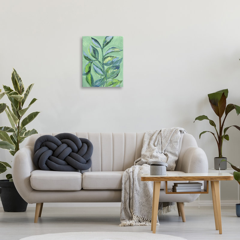 Toile feuillue, par Nikita Jariwala, H 20 po x l 16 po